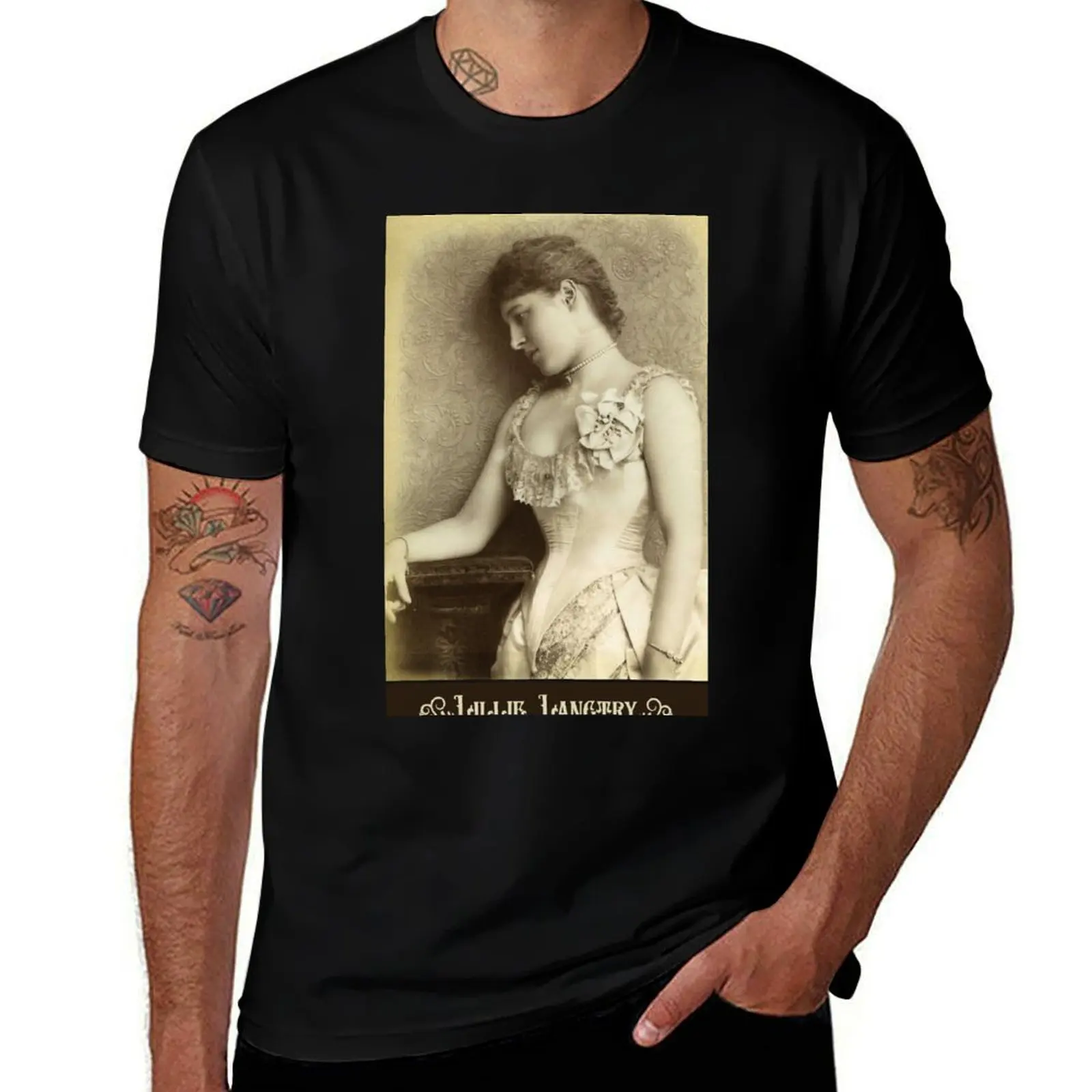 Lillie Langtry T-Shirt Stylish Graphic Short Sleeve Top T-Shirt