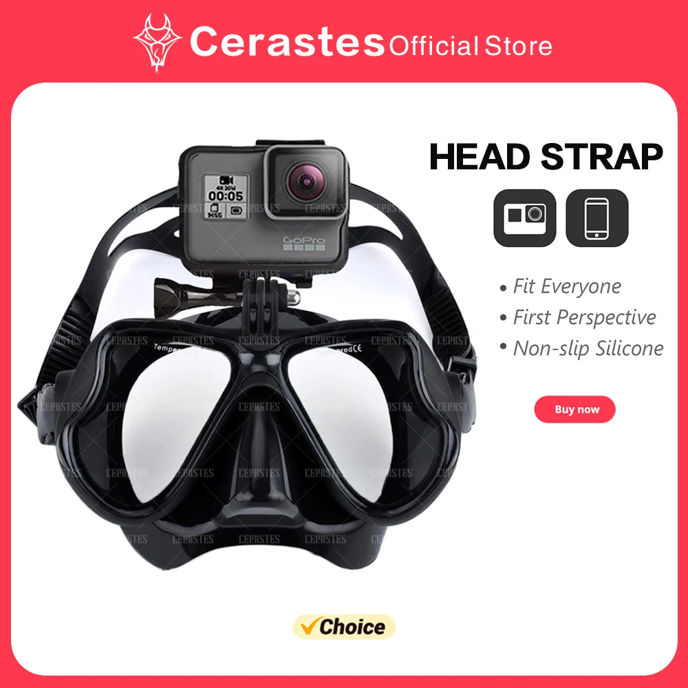 

Professional Silicone Swimming Glasses Adult Anti-fog Diving Mask With Sports Camera Stand And Full Dry Snorkel Diving Goggles