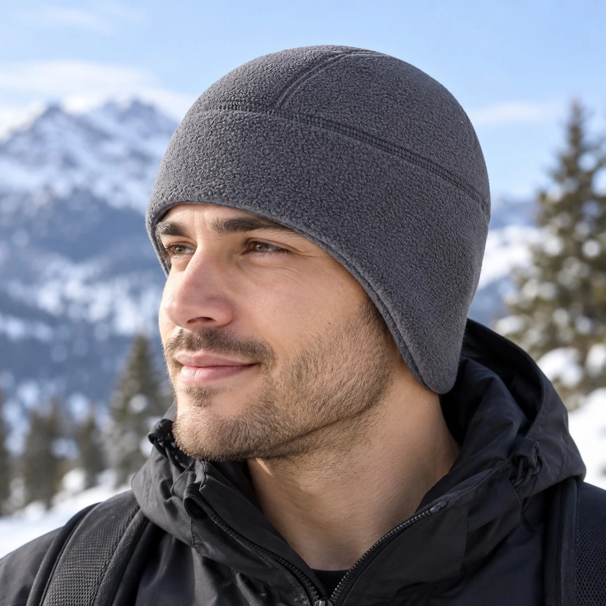 Cycling Cap Ear Warmer Hat Warm Windproof Adjustable Foldable Autumn Winter Hat Outdoor Sports for Cycling Skiing Running Hiking