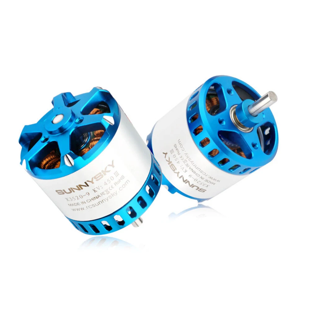 SUNNYSKY X3520-III FPV Brushless Motor 560KV(6S) 780KV(3-4S) for RC Airplane Fixed Wing 1395W-2000W High Power 12-14 Inch Prop