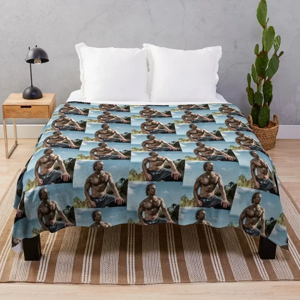 

Sam Heughan Throw Blanket Durable Warm Blanket for Daily Home Use