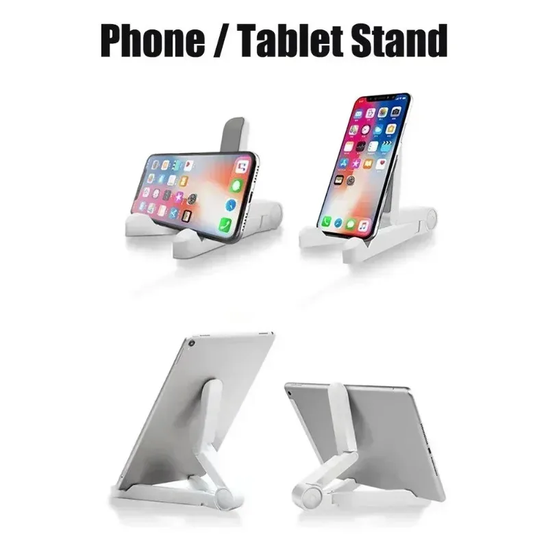 Multi-Function Foldable Stand for iPad, Android Tablets & Phones - Adjustable Viewing Angles, Universal Phone/Tablet Holder