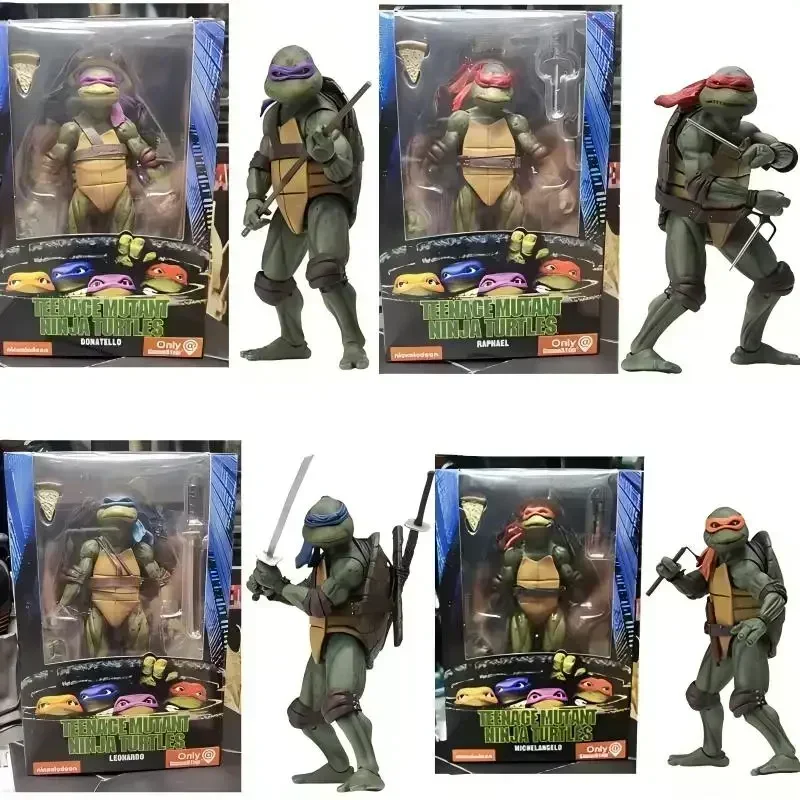 

IN stock New hot 18cm 4 Turtle Warrior Action Figure Film Edition Movable Model Anime Toy Doll Gift