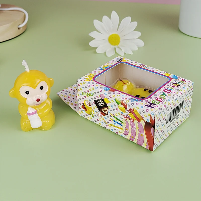 Zodiac candle cartoon cute animal image creative birthday candle cake decoration candle zodiac dragon horse candle