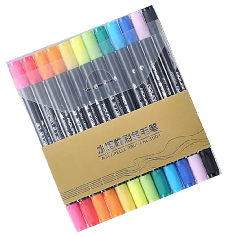 

12pcs Double End Marker Pens Art Marker For Watercolor Brush Pens Graffiti Markers Drawing Supplies Painting Pen Travel