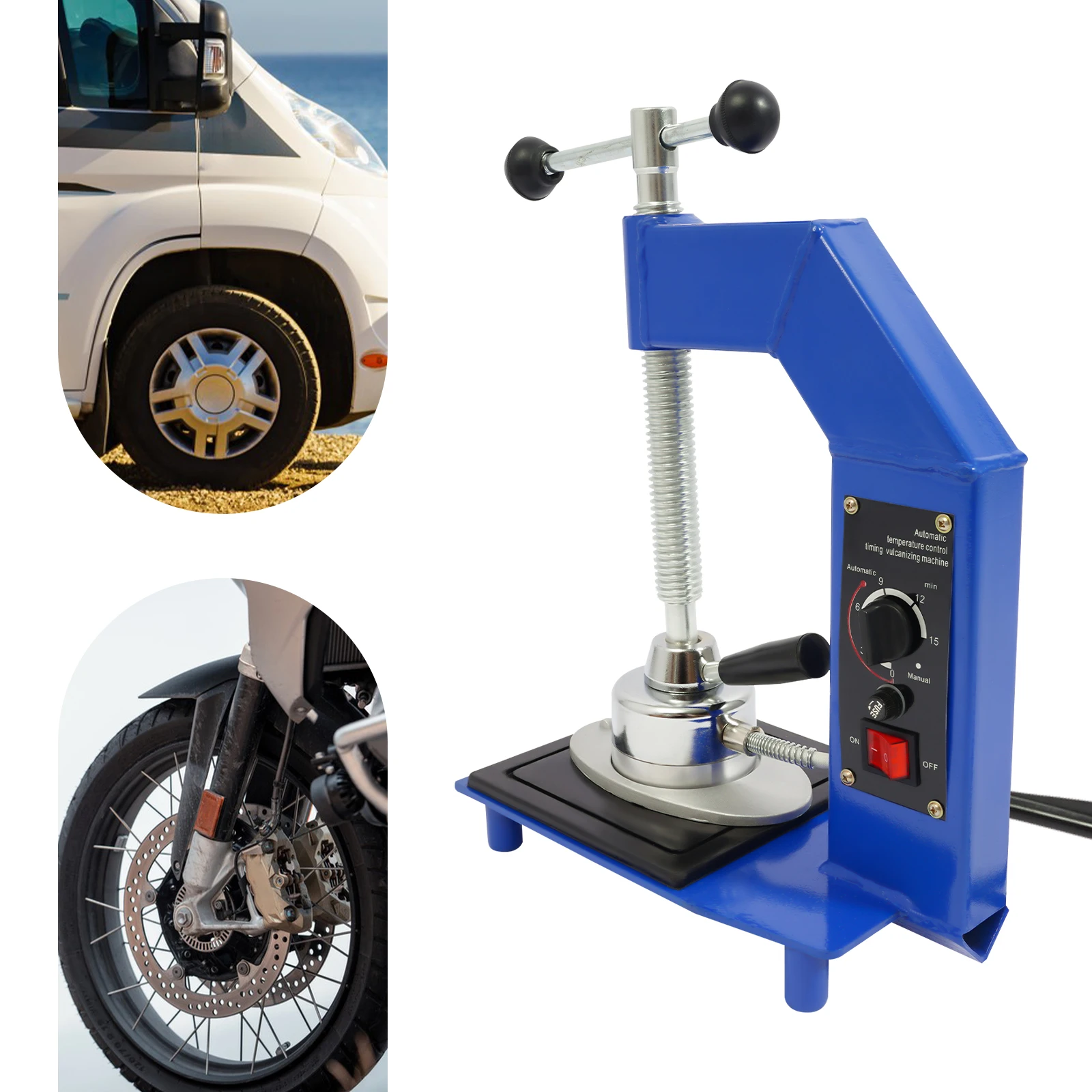 آلة إصلاح الإطارات، آلة إصلاح الإطارات بدرجة حرارة ثابتة، آلة تفلكن الإطارات مع وظيفة التوقيت