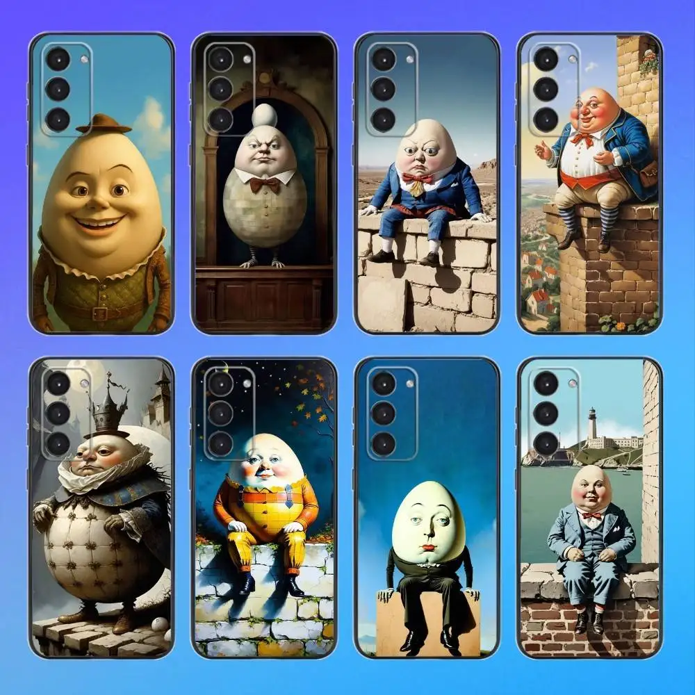 

humpty D-dumpty Black Soft Phone Case For Samsung Galaxy A73,A72,A71,A53,A52