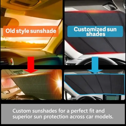 

Precision-Fit Foldable Windshield Sunshade For Jeep JL 2018–2026 & Gladiator 2020–2026 With Carry Pouch