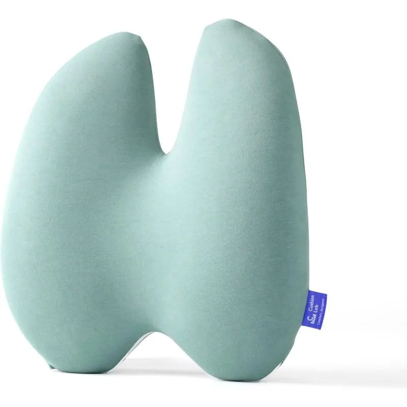 Cushion Lab Extra Dense Lumbar Pillow - Patented Ergonomic Multi-Region Firm Back Support for Lower Back Pain Relief