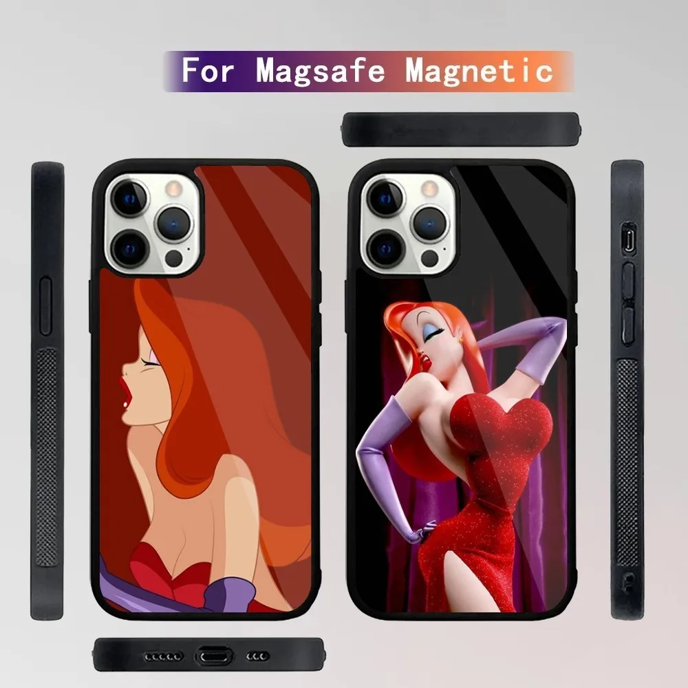 J-Jessica R-Rabbit Sexy  Phone Case For iPhone 15,14,13,12,11,Plus,Pro,Max Mini Magsafe Magnetic Wireless Charging