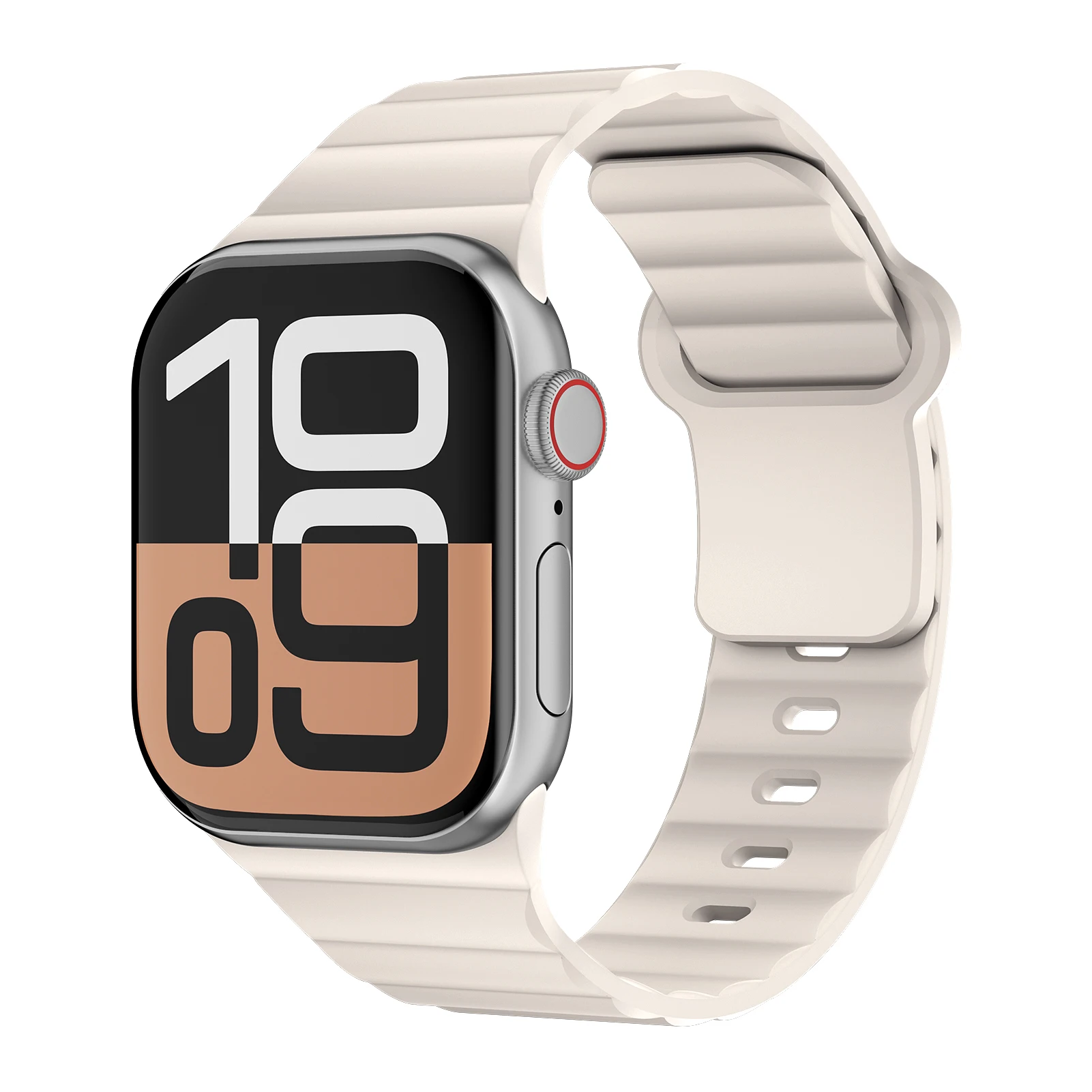Sport-Silikonarmband für Apple Watch Armbänder 44mm 40mm 46mm 49mm 42mm 45mm Correas Armband iWatch Ultra 2 3 Serie 11 10 9 8 7 SE