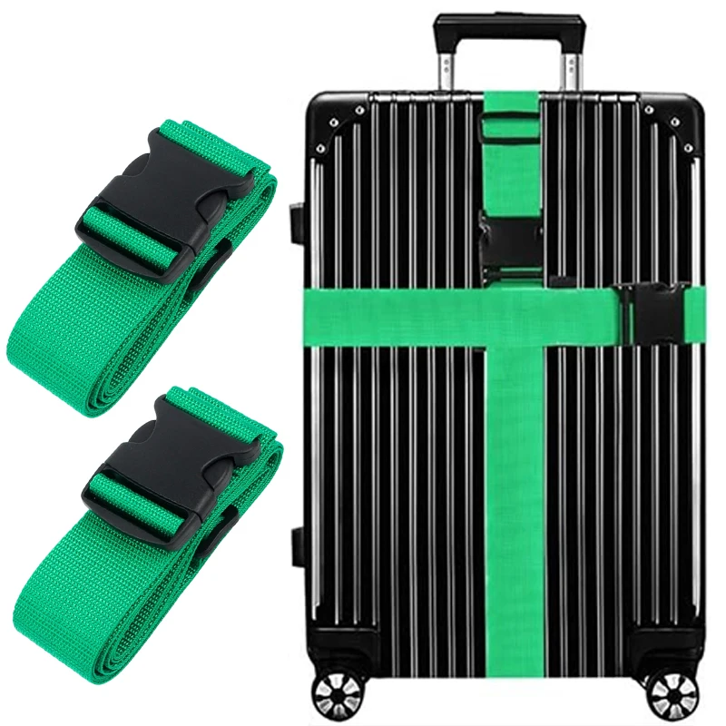 2 Stück Gepäckgurte, langlebige, diebstahlsichere Reisekoffer-Gurte, farbenfrohe, verstellbare Gepäckgurte, Reisegepäck-Zubehör – Detail 10