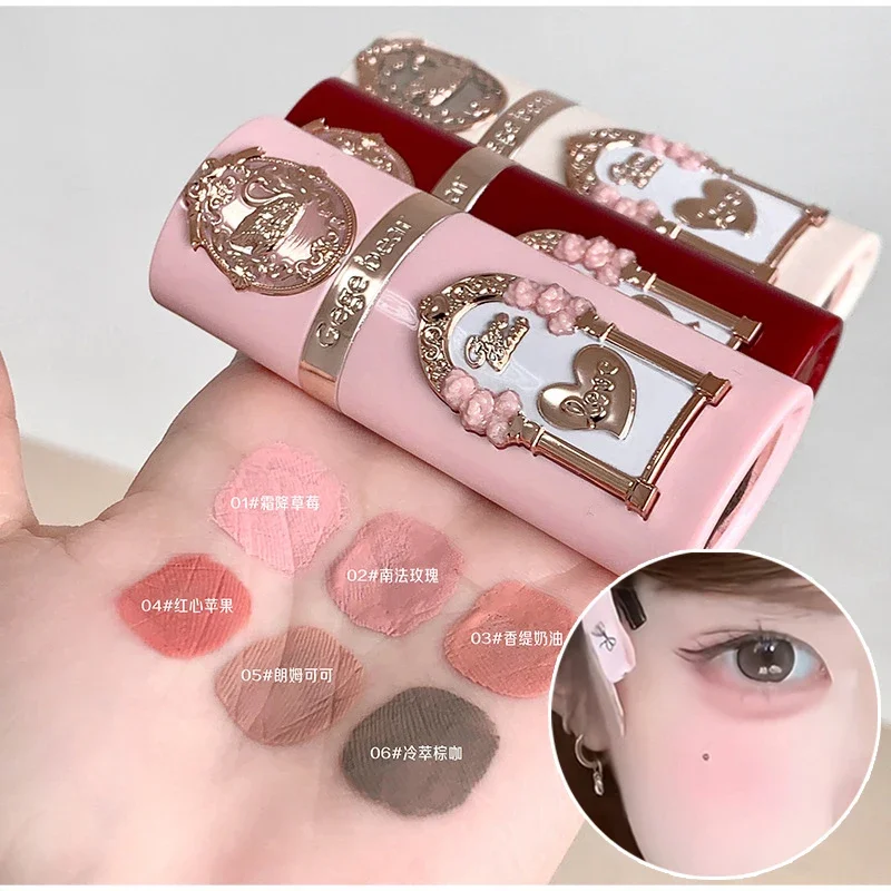 Gege Bear Swan Garden Flüssiges Rouge, samtiges, mattes Zwei-in-Eins für Lippen und Wangen, weicher, jugendlicher Make-up-Look, langlebig