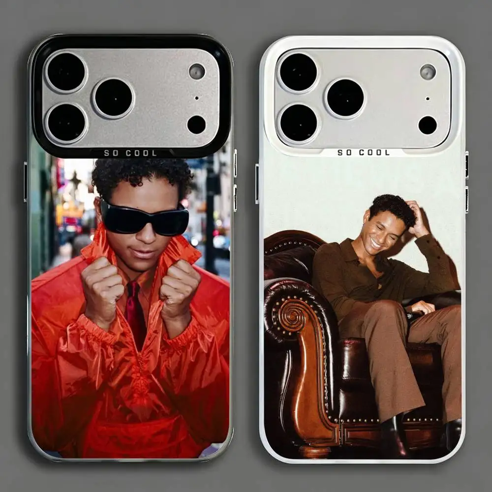 Чехол для телефона Jaafar Jackson для iPhone 17, 16, 15, 14, 13, 12, 11, Mini, Pro, E, MAX, белый матовый, цвета конфет.