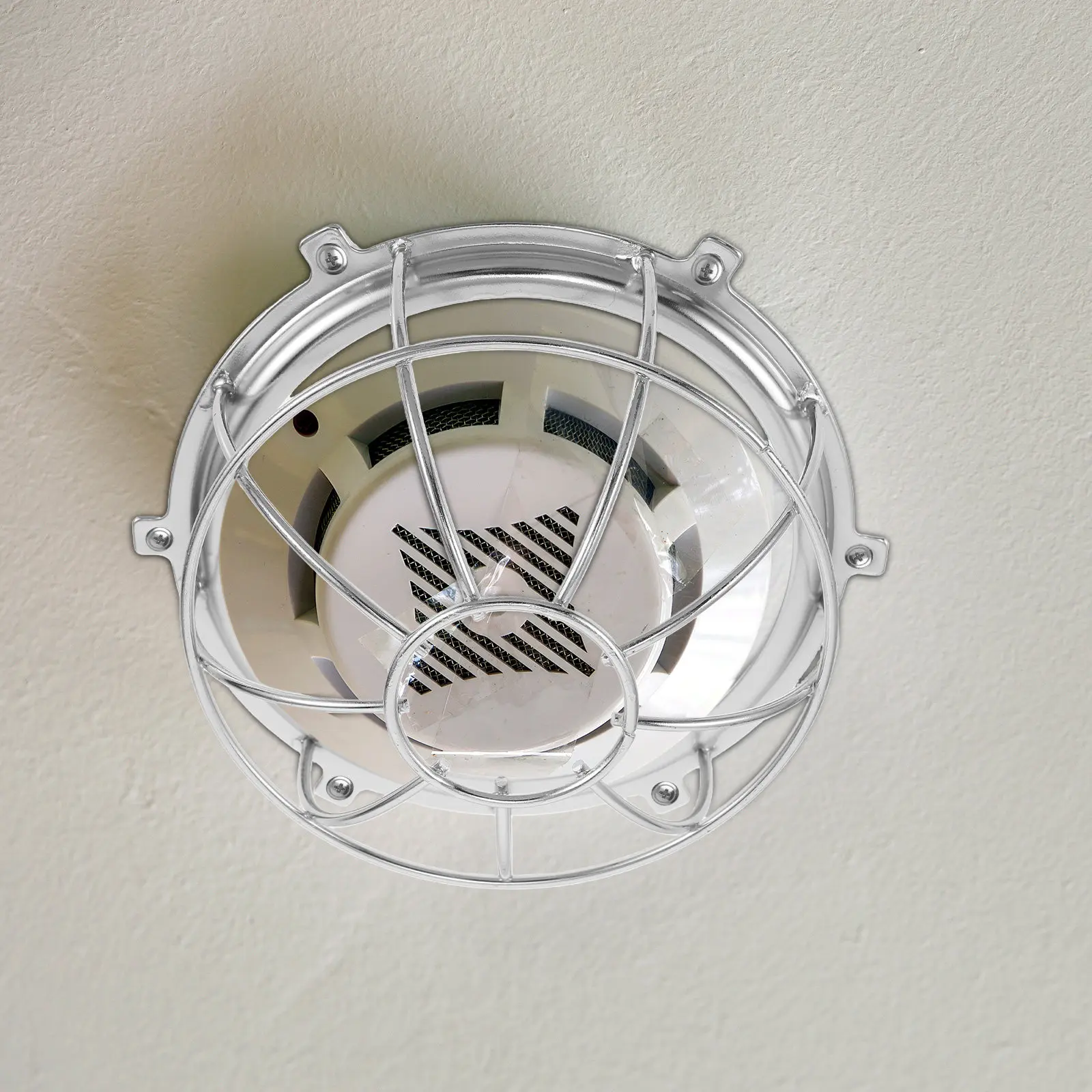 Fire Sprinkler Cage Shield Protective Wire Cover Dust Proof Impact Resistant Fire Alarm Cover for Offices Hotels Dorms