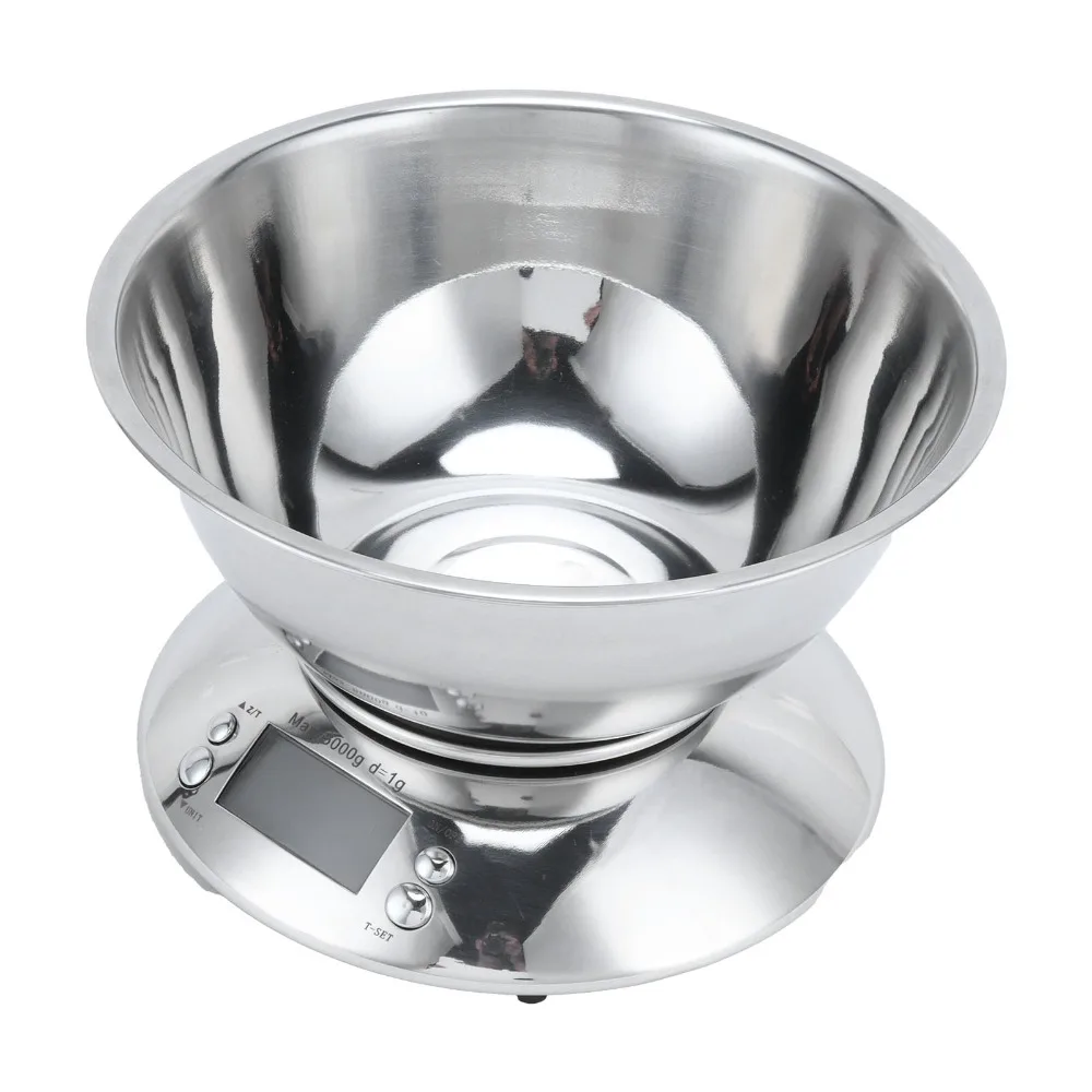 Stainless steel bowl Kitchen Electronic Scale Detachable design Electronic digital type Food Gram Scale Without battery delivery