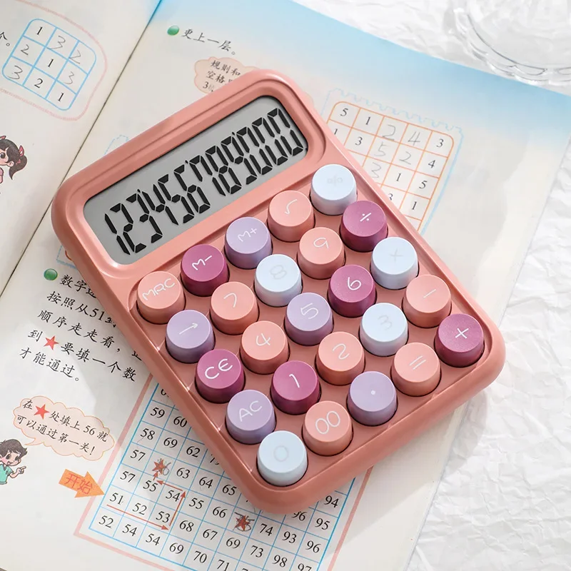 Dopamine calculator mechanical keyboard Large Display Mechanical Dot Keyboard Back To School Supplies Students/Finance