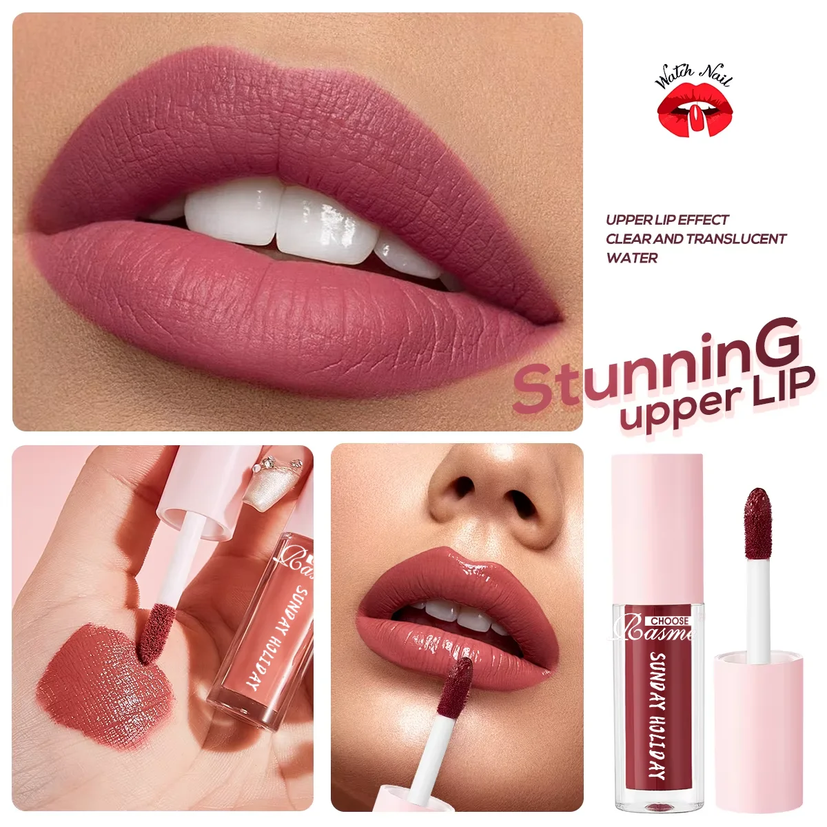 10 Pieces/Set Lip Gloss Velvet Lipstick: Waterproof and Long-Lasting Lip Gloss Women's Moisturizing Set Valentine's Day Gift