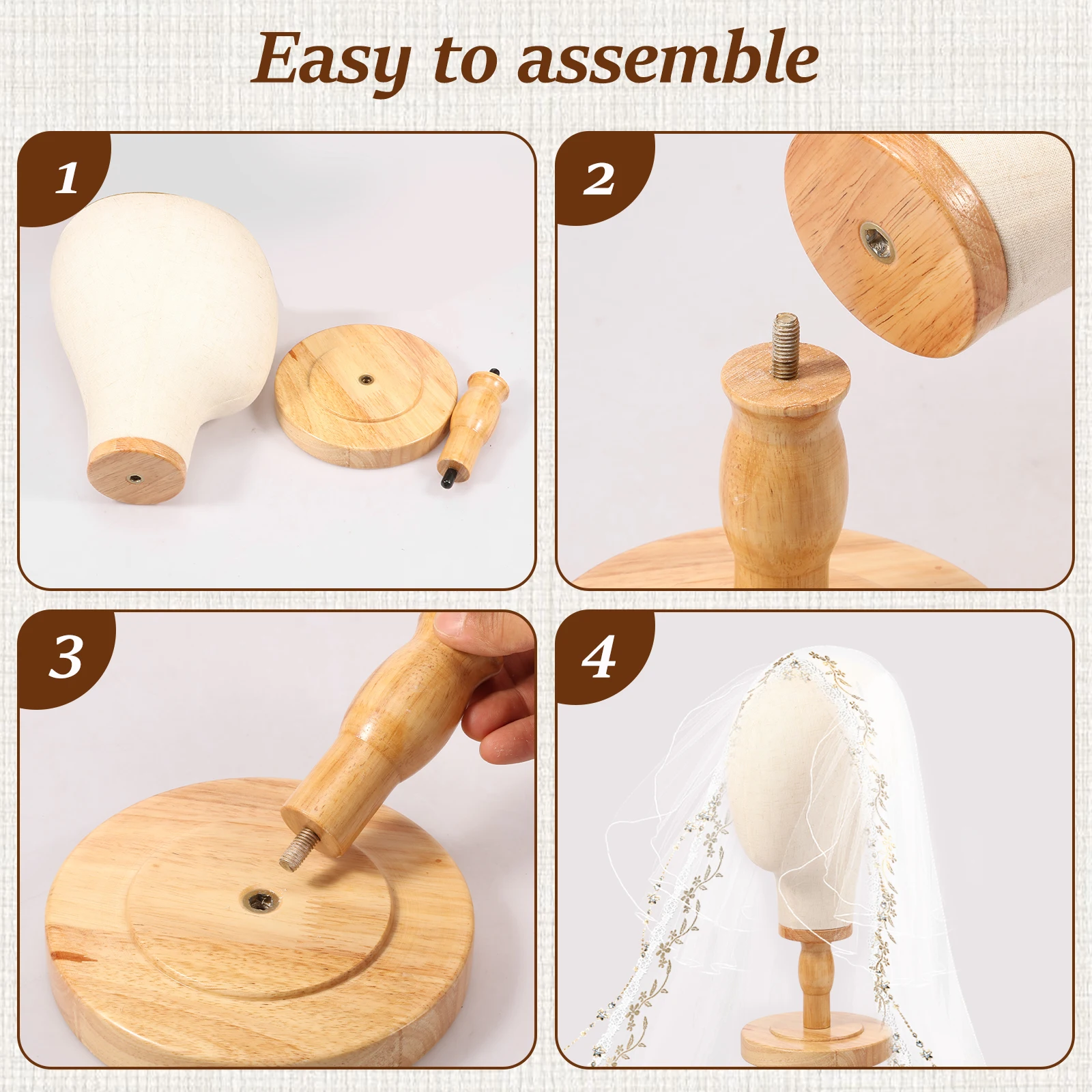 Cabeça de peruca de lona suporte de peruca cabeça de manequim para exibição de penteado fazendo suporte de peruca com cabeça suporte de peruca bonés headdres