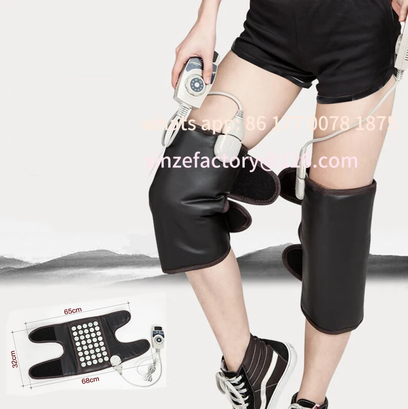 

Customizable Jade heating kneepad Physical therapy of old cold leg knee Heat Tomalin germanium health care and warmth preserva