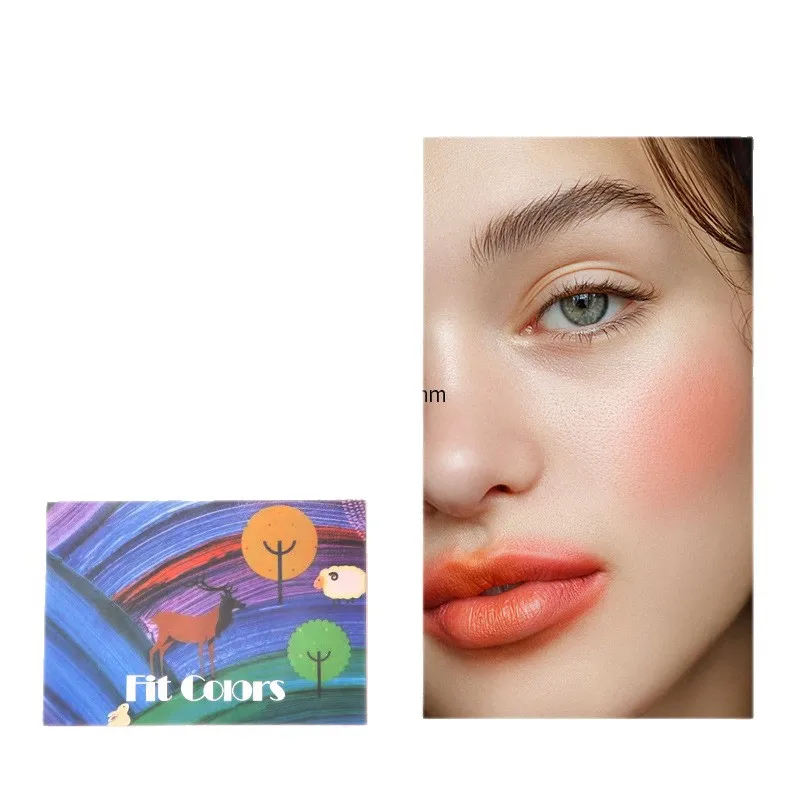 12 Color All in One Orange Pink Face Palette Matte Shimmer Blush Bronzer Eyebrow Powder Eyeshadow for Professional Makeup Looks