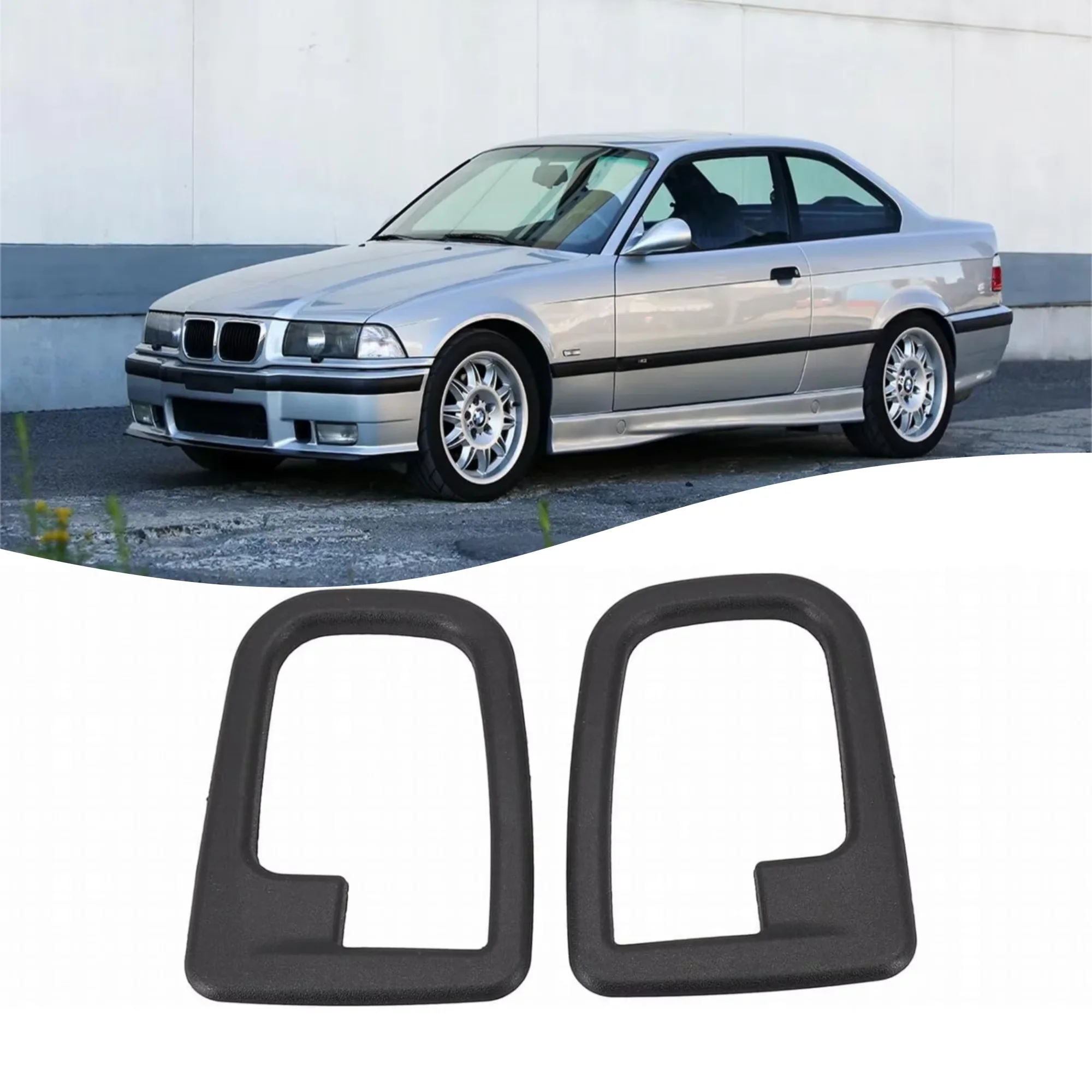 

For BMW E36 92-99 Z3 1996-2002 Interior Door Handle Covers Trim Car Accessory Replace Part Numbers 51228219023 51228219024