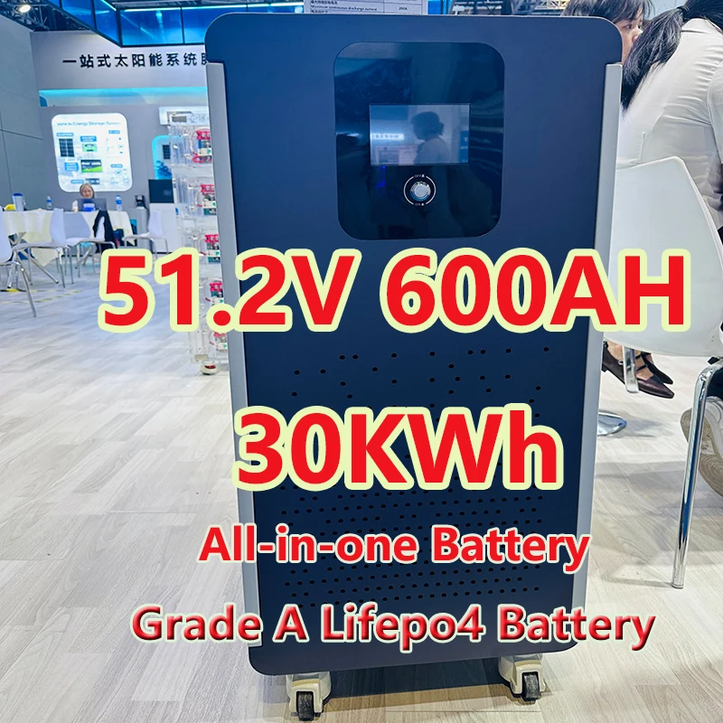 Super Value 30kwh 46kwh 50kw LiFePo4 Batteries  48V 51.2V 600Ah 900ah 1000ah Power Bank BMS supports multiple inverters