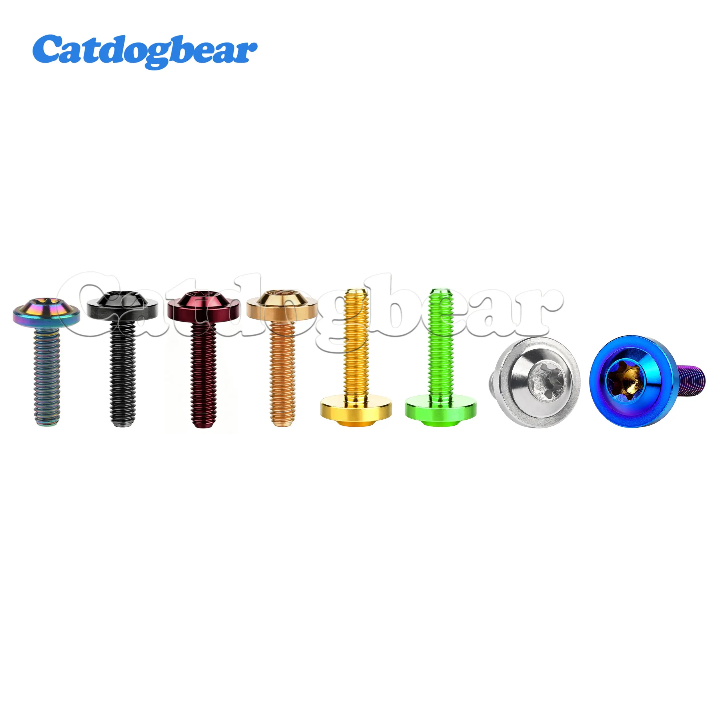 Catdogbear Titanium Bolts M4x10/15/20/25/30mmTorx Head Ti Screw For Motorcycle Forks Parts Fasteners