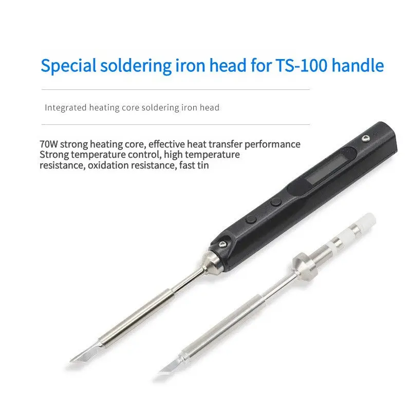 TS100 Electric Copper Soldering Iron Tips K KU I D24 BC2 C4 C1 JL02 DIY Replacement Welding Head Soldering Station Kits