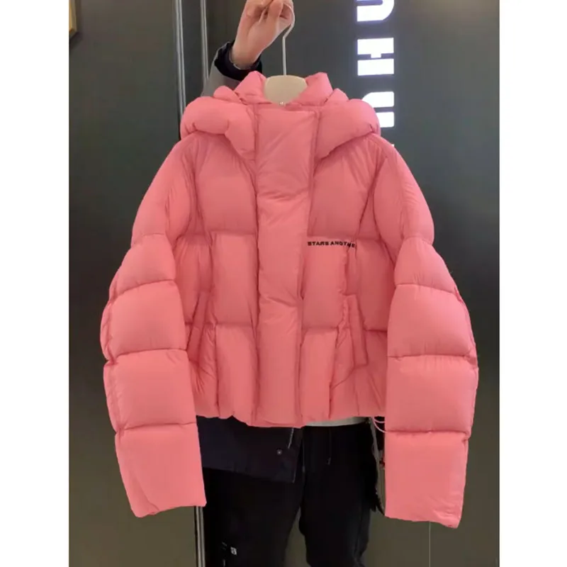 

Faionable ort Pink Женское пуховое пальто Jaet Ультра-милее зимнее пальто с хлебом Теплый слинг Корейская версия Thi Верхняя одежда