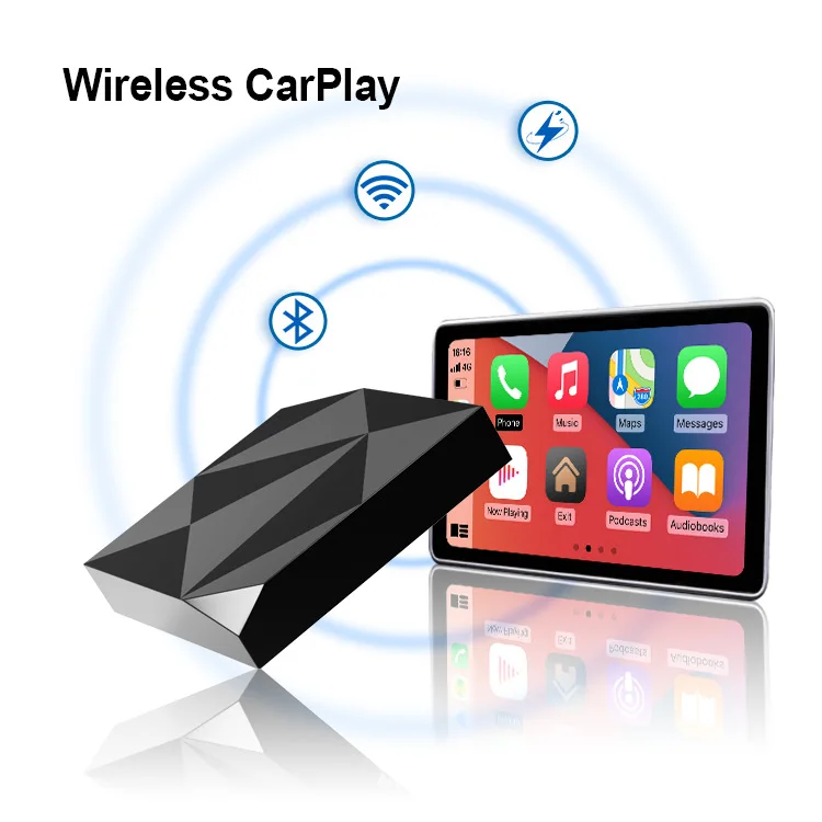 Original car screen Wired to wireless Carplay dongle Apple mobile phone interconnection adapter Car screen projector