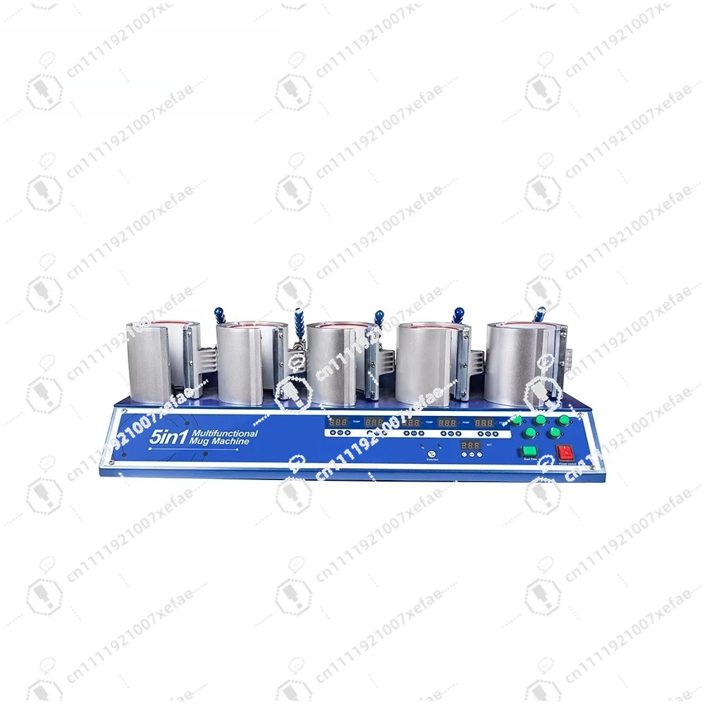 Wholesale Plus 5 Heaters Digital Coffee Cup Sublimation Transfer Machine Printing Machine Mug Hot Press
