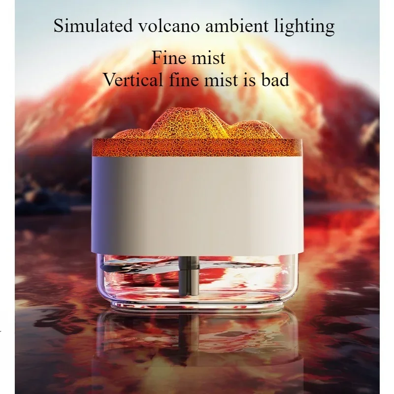 Perfume Humidifier Ultrasonic Air Humidifier With LED Lighting Simulation Colorful Flame Fragrance Machine