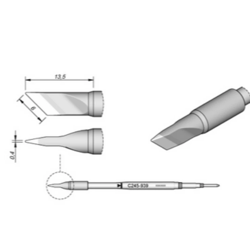 

JBC C245-939 Original Welding Nozzle For Welding Work Soldering Station with Soldering Pencil JBC T245-A