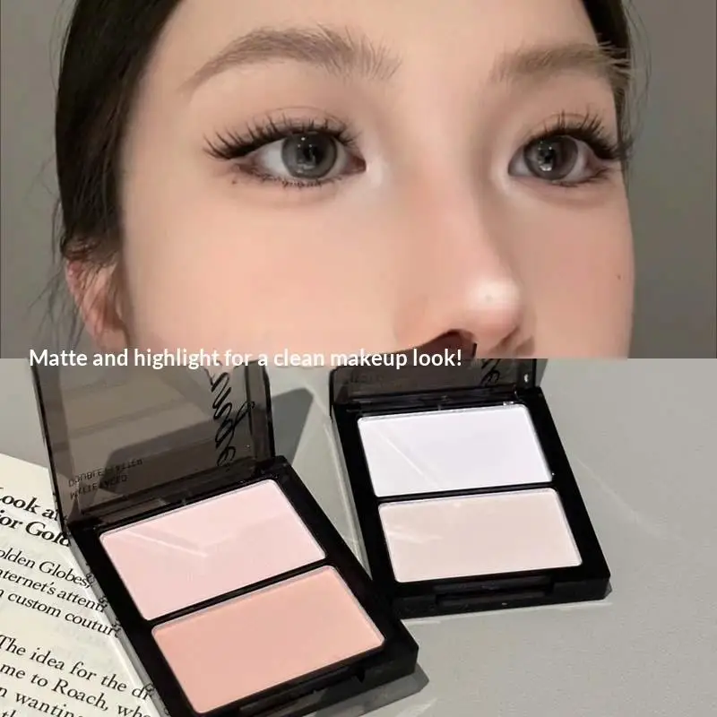 

HERORANGE Highlight & Eye Shadow Powder Delicate, Natural, Lightweight, Matte Finish Eyeshadow Soft Focus Makeup Brightening
