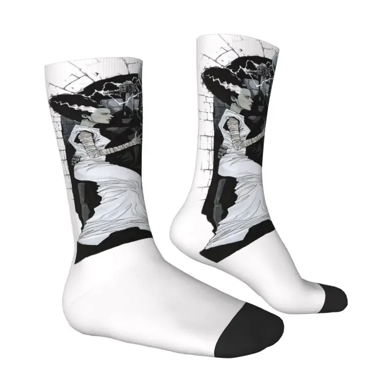 Bride Of Frankenstein Socks For Men Women Fashion Halloween Horror Movie Crew Socks