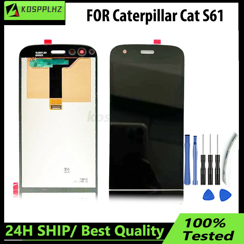 Neuer 5,2 Zoll LCD-Bildschirm für Caterpillar Cat S61 LCD-Display Digitalis ierer Baugruppe Touch Panel Ersatzteil