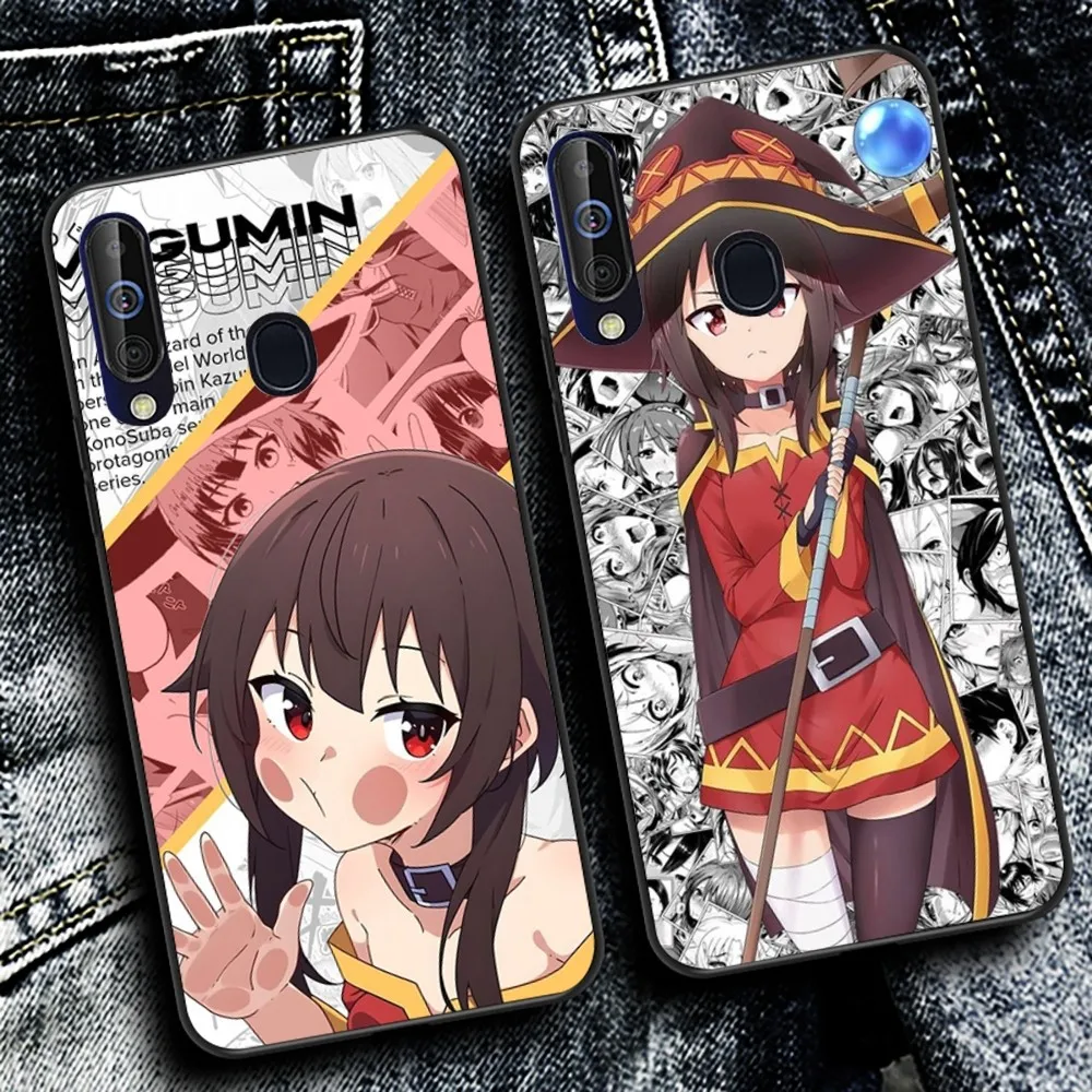 Megumin أنيمي K-KonoSubaS قضية الهاتف لسامسونج A 10 11 12 13 20 21 22 30 31 32 40 51 52 53 70 71 72 73 91 13 قذيفة