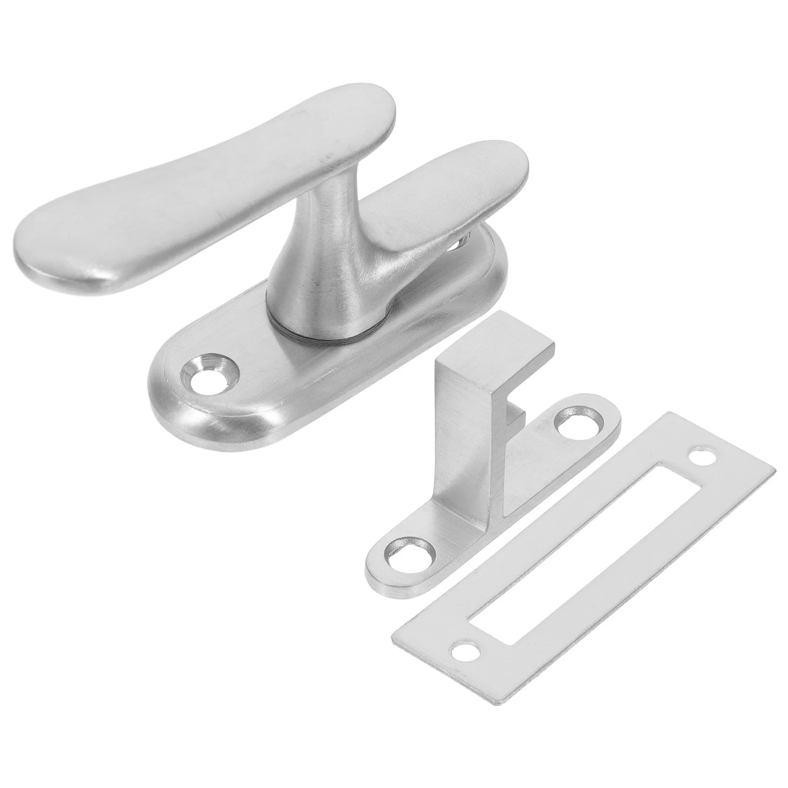 

1pc Stainless Steel Door Hasp Sliding Bolt Lock For Window Cabinet Drawer Security Buckle Hardware Fastener Fixture