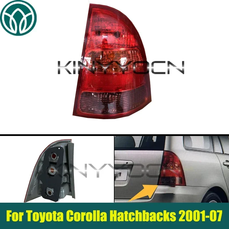 

Корпус заднего бампера для Toyota Corolla Hatchbacks AE120 AE124 2000-2007, задний фонарь, сигнальная лампа, стоп-сигнал, без лампочек
