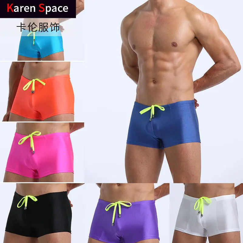 

Мужские плавки-боксеры, модный дизайн на шнуровке, внешняя торговля, пляжные брюки, легкие и дышащие быстросохнущие брюки.