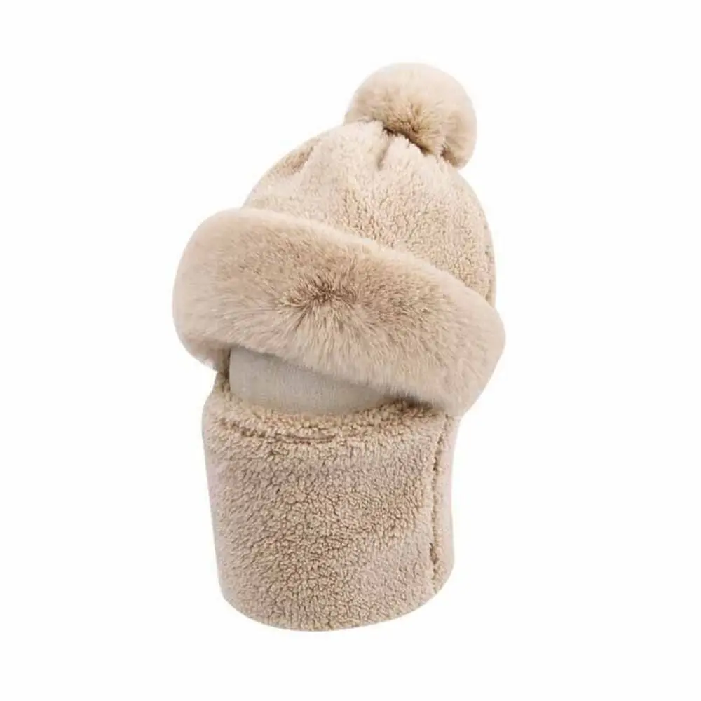 المرأة ركوب الدراجات يندبروف بيني قبعة الرقبة أدفأ المخملية القبعات قبعة وشاح مجموعة #6