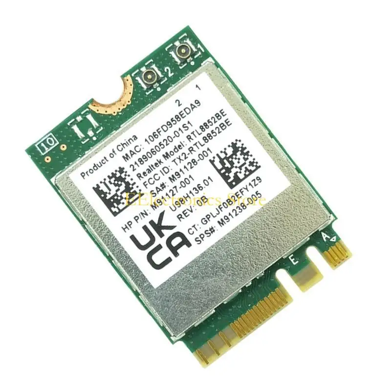 B03C WIFI 6 Dual-Band AX1800 Realtek- RTL8852BE M2-NGFF ADAPTER BT5.2 WIRELESS WLAN