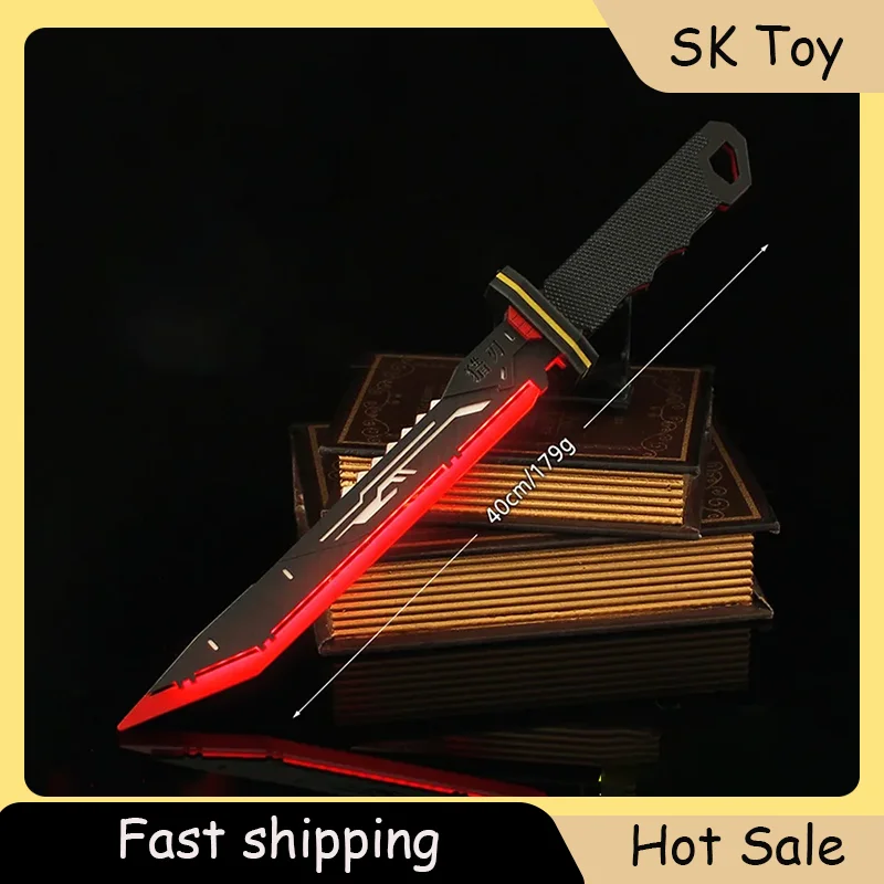 

40cm Naraka: Bladepoint Game Peripherals Lightsaber Hunter Blade Weapon Model Acrylic Rechargeable Glow-up Toy Gifts for Friends