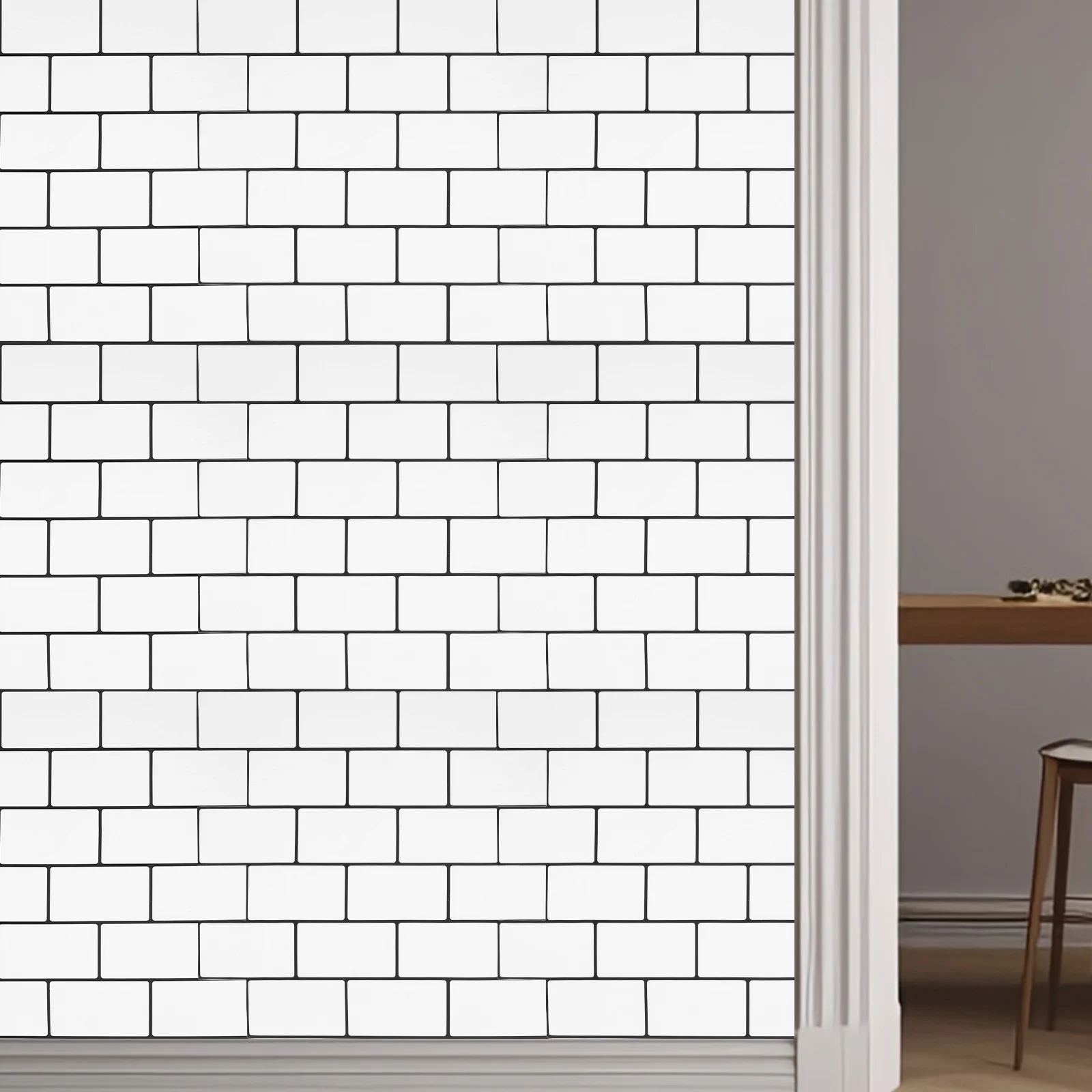 

10-листые водонепроницаемые маслостойкие самоклеящиеся кухонные наклейки на стену с 3D-эффектом, обои для кухни, ванной комнаты