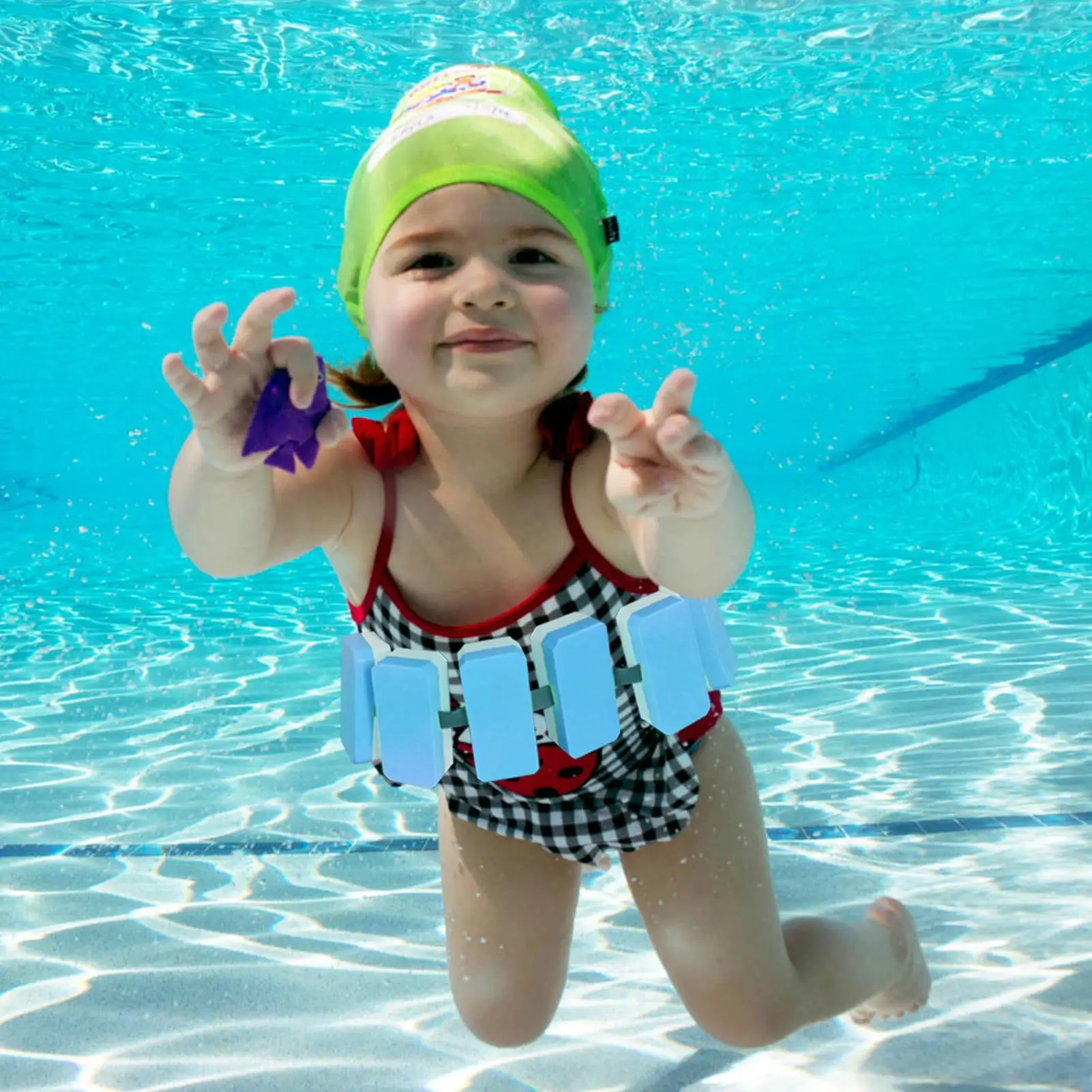 子供用プール水泳バブルフロートベルト、調節可能なトレーニング補助安全フローティングボード、初心者スイマー向け