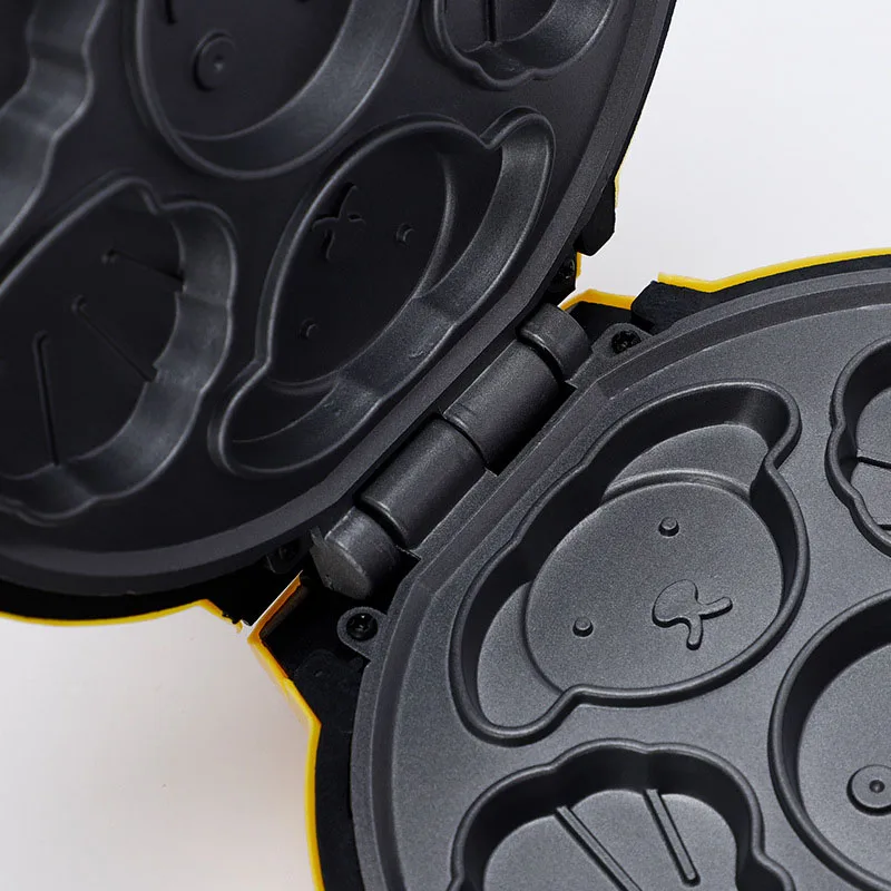 Mini Cartoon dla dzieci automatyczne maszyna do ciasta gofry maszyna do chleba urządzenie śniadaniowe do pieczenia z podwójnym podgrzewanie dwustronne