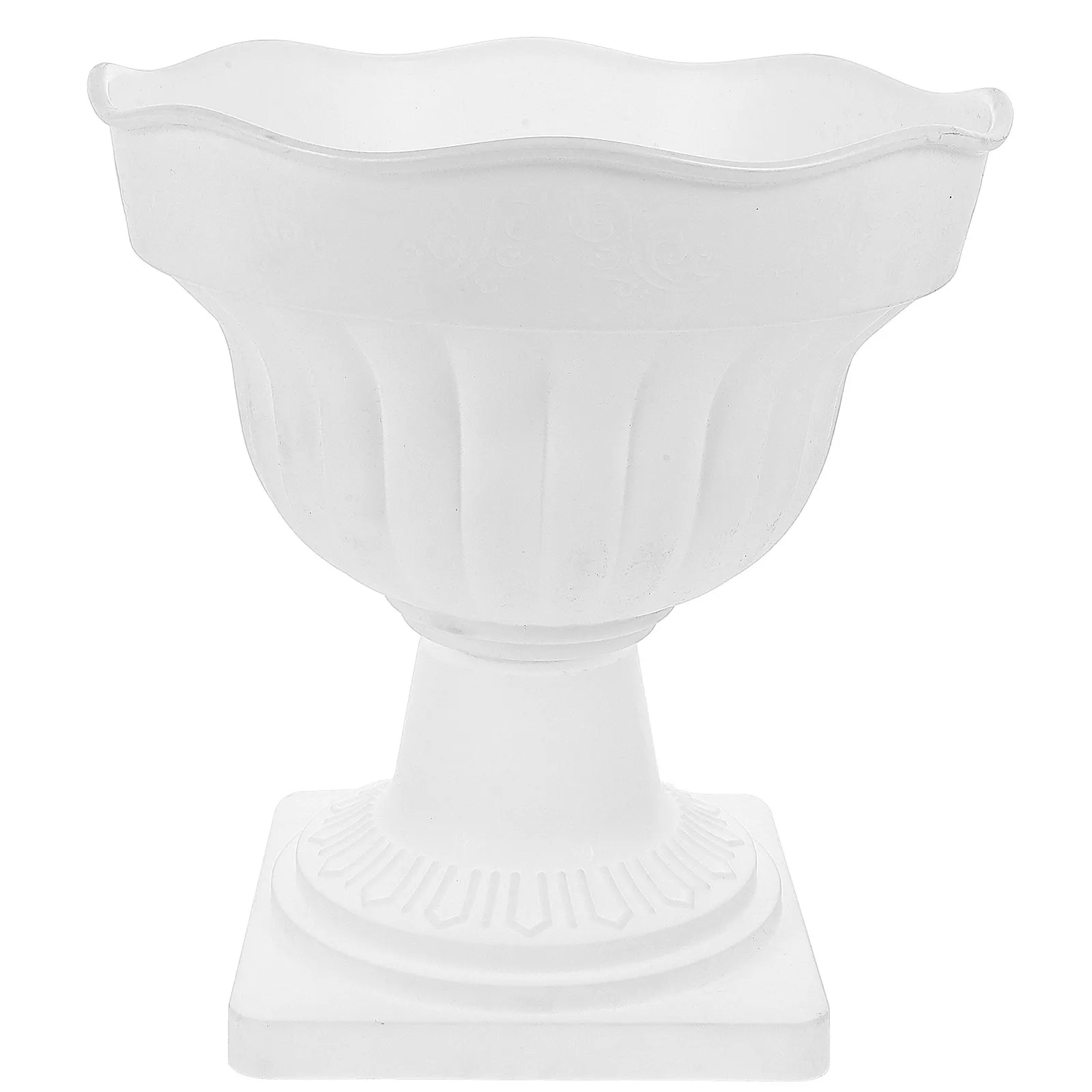 1Pcs Roman Pillar Flowerpot Road Guiding Plant Container Creative Vintage Plastic Flowerpot for Home Balcony Garden Office