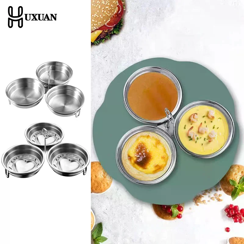 

Stainless Steel Egg Poacher Poaching Pan Mould Omelette Egg Steamer Steamed Egges Mold Hoousehold Kitchen Cooking Tool Gadget