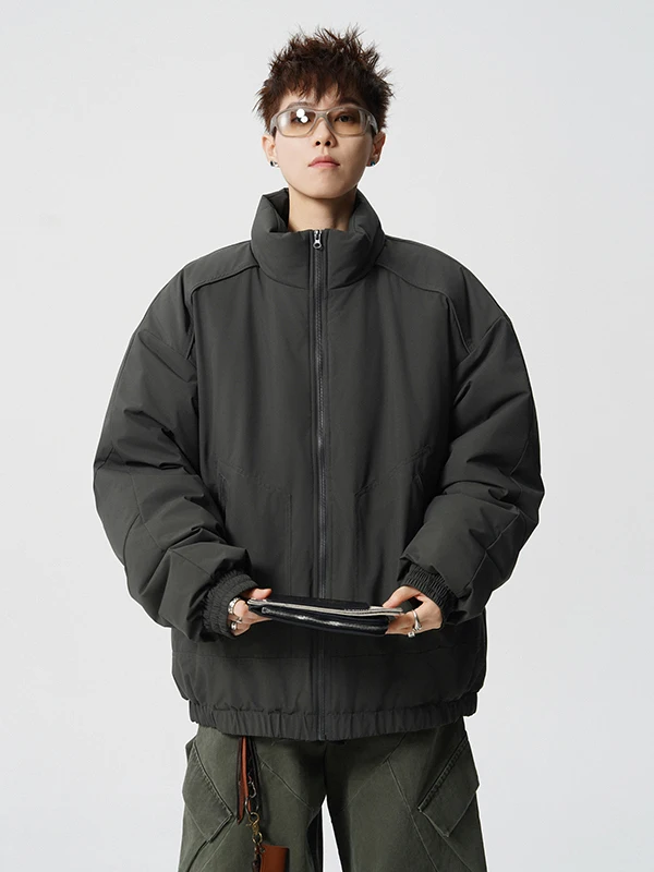 

Мужская утепленная зимняя куртка Cleanfit Deconstructed с воротником-стойкой, из хлопка, с прочным полиэстеровым наполнителем, повседневная, стильная